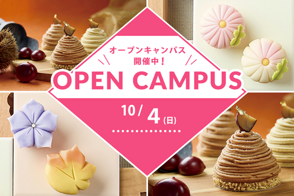 【10月4日 開催】選べるフェア！「モンブラン～洋栗＆和栗の食べ比べ！～」or「秋の練切」（大阪校）
